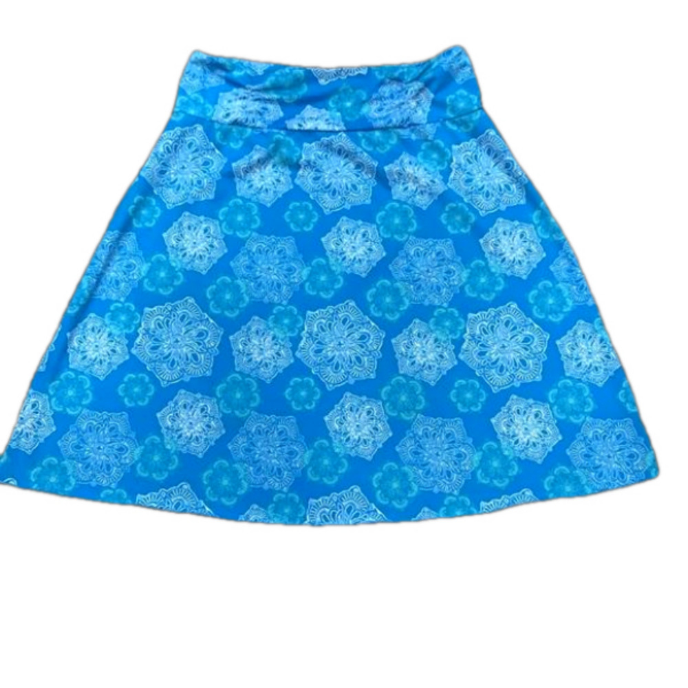 Tranquility Medium Ocean Blue With Beautiful Summer Design Skirt